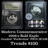 2008-s Bald Eagle Modern Commem Half Dollar 50c Graded GEM++ Proof Deep Cameo By USCG