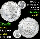 1900-p Morgan Dollar $1 Grades Choice+ Unc
