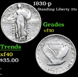 1930-p Standing Liberty Quarter 25c Grades vf++