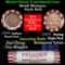 Mixed small cents 1c orig shotgun roll, 1858 Flying Eagle Cent, 1898 Indian Cent other end