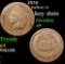 1876 Indian Cent 1c Grades g, good