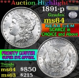 ***Auction Highlight*** 1891-p Morgan Dollar $1 Graded Choice Unc By USCG (fc)