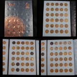 Near Complete Lincoln cent book 1941-1957, 85 coins . .