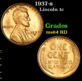 1937-s Lincoln Cent 1c Grades Choice Unc RD