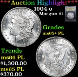 ***Auction Highlight*** 1904-o Morgan Dollar $1 Graded GEM+ PL By USCG (fc)