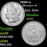 1896-o Morgan Dollar $1 Grades AU, Almost Unc