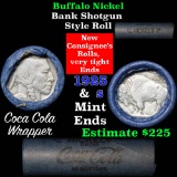 Buffalo Nickel Shotgun Roll in Old Bank Style Wrapper 1925 & s Mint Ends . .