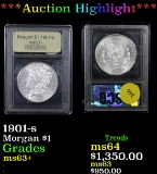 ***Auction Highlight*** 1901-s Morgan Dollar $1 Graded Select+ Unc By USCG (fc)