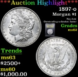 ***Auction Highlight*** 1897-o Morgan Dollar $1 Graded Select Unc By USCG (fc)