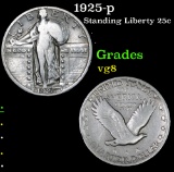 1925-p Standing Liberty Quarter 25c Grades vg, very good
