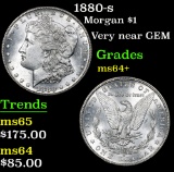 1880-s Morgan Dollar $1 Grades Choice+ Unc