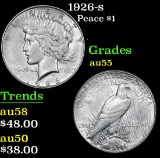 1926-s Peace Dollar $1 Grades Choice AU