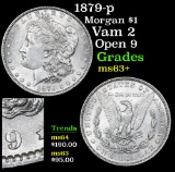 1879-p Morgan Dollar $1 Grades Select+ Unc