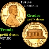 1978-s Lincoln Cent 1c Grades GEM++ Proof Deep Cameo