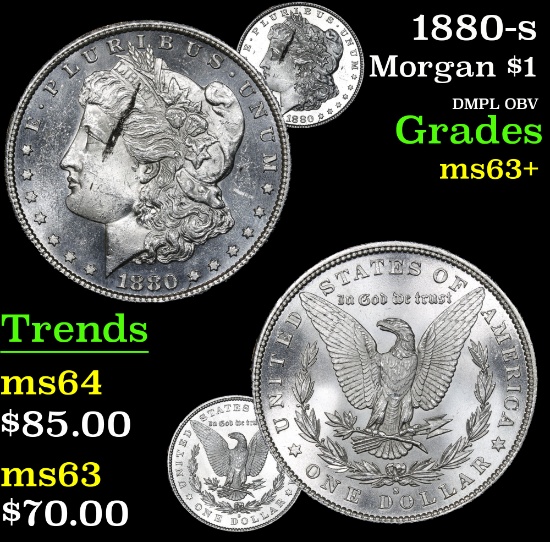 1880-s Morgan Dollar $1 Grades Select+ Unc