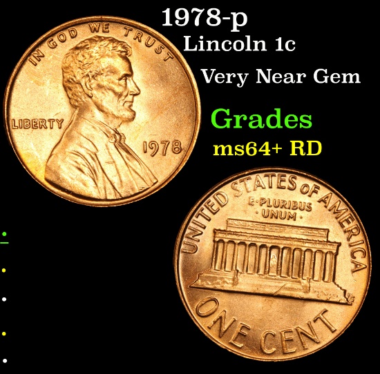 1978-p Lincoln Cent 1c Grades Choice+ Unc RD
