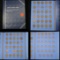 Partial Lincoln cent book 1941-1964, 60 coins . .