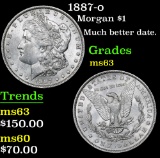 1887-o Much better date. . Morgan Dollar $1 Grades Select Unc