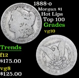 1888-o Hot Lips Top 100 Morgan Dollar $1 Grades vg+