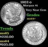 1902-o . Very Near Gem Morgan Dollar $1 Grades Choice+ Unc