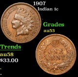 1907 . . Indian Cent 1c Grades Select AU