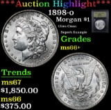 *Auction Highlight* 1898-o Ultra Clean  Superb Example Morgan Dollar $1 Graded GEM++ Unc By USCG (fc