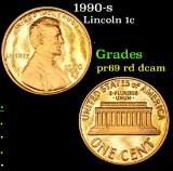 1990-s . . Lincoln Cent 1c Grades Gem+++ rd