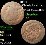 1810 Tough Classic Head . Classic Head Large Cent 1c Grades ag