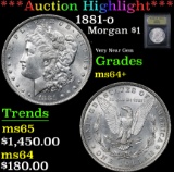 ***Auction Highlight*** 1881-o . Very Near Gem Morgan Dollar $1 Graded Choice+ Unc By USCG (fc)