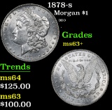 1878-s DDO . Morgan Dollar $1 Grades Select+ Unc
