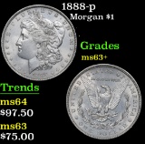 1888-p . . Morgan Dollar $1 Grades Select+ Unc
