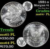1881-s . Very Near Gem Morgan Dollar $1 Grades Choice Unc+ PL