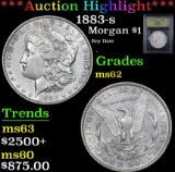 ***Auction Highlight*** 1883-s Key Date . Morgan Dollar $1 Graded Select Unc By USCG (fc)