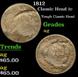 1812 Tough Classic Head . Classic Head Large Cent 1c Grades ag