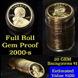 Proof 2005-s Sacagawea dollar roll $1, 20 pieces