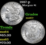 1887-p . . Morgan Dollar $1 Grades Select+ Unc