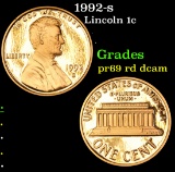 1992-s . . Lincoln Cent 1c Grades Gem+++ rd