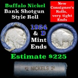 Buffalo Nickel Shotgun Roll in Old Bank Style Wrapper 1924 & d Mint Ends (fc)