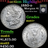 ***Auction Highlight*** 1880-o Much Better Date . Morgan Dollar $1 Graded Select+ Unc By USCG (fc)
