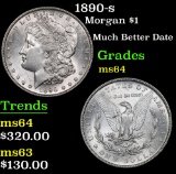 1890-s Much Better Date . Morgan Dollar $1 Grades Choice Unc