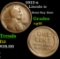 1912-s Lincoln Cent 1c Grades vg+