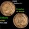 1863 Indian Cent 1c Grades xf details