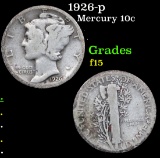 1926-p Mercury Dime 10c Grades f+