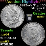 ***Auction Highlight*** 1882-o/s Top 100 Morgan Dollar $1 Graded Select+ Unc By USCG (fc)