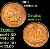 1901 Indian Cent 1c Grades Select+ Unc RD