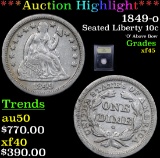 ***Auction Highlight*** 1849-o Seated Liberty Dime 10c Graded xf+ By USCG (fc)