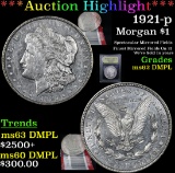 ***Auction Highlight*** 1921-p Morgan Dollar $1 Graded Select Unc DMPL By USCG (fc)