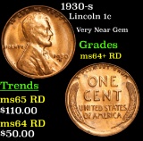 1930-s Lincoln Cent 1c Grades Choice+ Unc RD