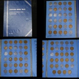 Partial Lincoln cent book 1909-1940 52 coins . . Grades