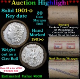 ***Auction Highlight*** Full solid date 1901-o Morgan silver dollar roll, 20 coins   (fc)